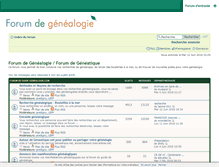 Tablet Screenshot of forum.guide-genealogie.com